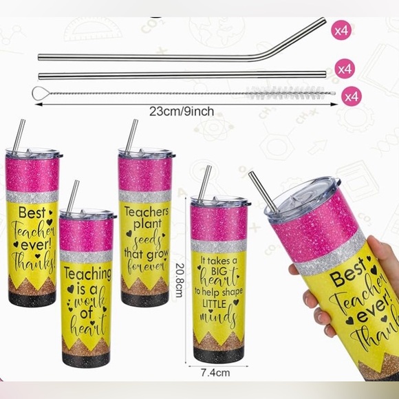 👩‍🏫📚Education Fundraiser🎨🎓Shop to Support✏️Teacher Appreciation Tumbler🏫 - Picture 5 of 11